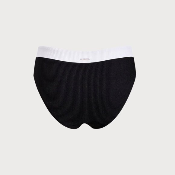 Berlook Contrast Trim V-Cut Full Coverage Bikini Bottom ONLY 69 - Picture 6 of 8